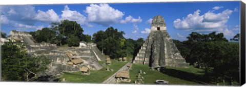 Framed Ruins Of An Old Temple, Tikal, Guatemala Print