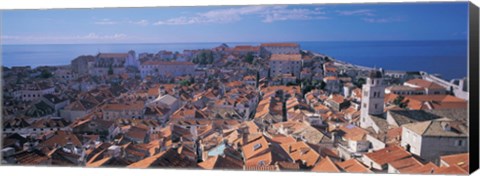 Framed High angle view of a city, Dubrovnik, Croatia Print