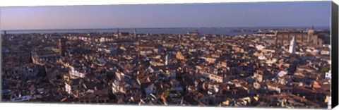 Framed High Angle View Of A City, Venice, Italy Print