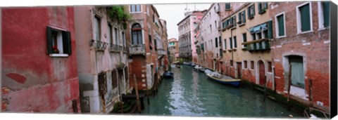 Framed Buildings on both sides of a canal, Grand Canal, Venice, Italy Print