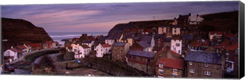 Framed Staithes, North Yorkshire, England, United Kingdom Print