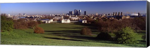 Framed Buildings Near A Park, Greenwich Park, Greenwich, London, England, United Kingdom Print