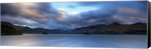 Framed Storm Clouds Over A Lake, Derwent Water, Cumbria, England, United Kingdom Print