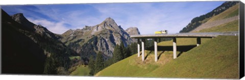 Framed Mountain Pass Bridge, Austria Print