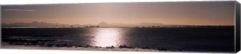 Framed Ocean at dusk, Bessastadir, Iceland Print