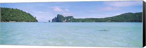 Framed Hills in the ocean, Loh Dalum Bay, Ko Phi Phi Don, Phi Phi Islands, Thailand Print