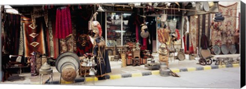 Framed Group of objects in a market, Palmyra, Syria Print