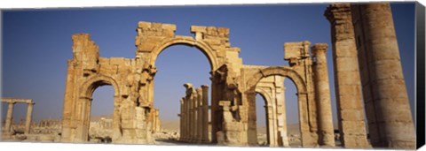 Framed Old Stone Ruins in Palmyra, Syria Print