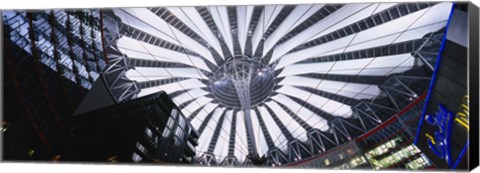 Framed Interiors of a shopping mall, Sony Center, Potsdamer Platz, Berlin, Germany Print