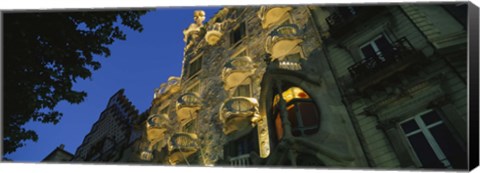 Framed Low angle view of a building, Casa Batllo, Barcelona, Catalonia, Spain Print