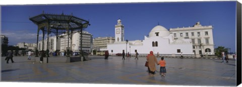 Framed Jamaa-El-Jedid, Algiers, Algeria Print