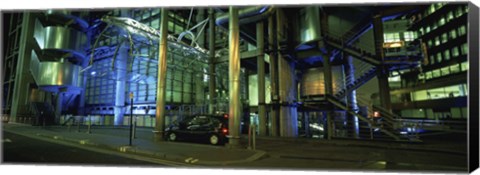 Framed Car in front of an office building, Lloyds Of London, London, England Print