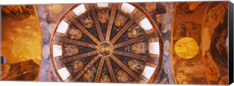 Framed Frescos in a church, Kariye Museum, Holy Savior in Chora Church, Istanbul, Turkey Print