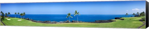 Framed Trees in a golf course, Kona Country Club Ocean Course, Kailua Kona, Hawaii Print