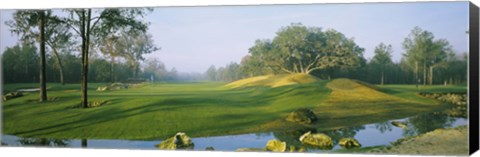 Framed Stream on a golf course, Haile Plantation, Gainesville, Florida, USA Print