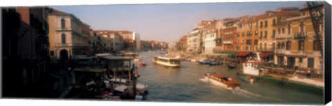 Framed Buildings along a canal, Grand Canal, Venice, Italy Print