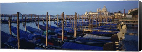 Framed Gondolas, Venice, Italy Print