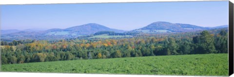 Framed Mountains in Northeast Kingdom, Vermont Print