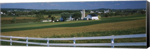 Framed Amish Farms, Pennsylvania Print