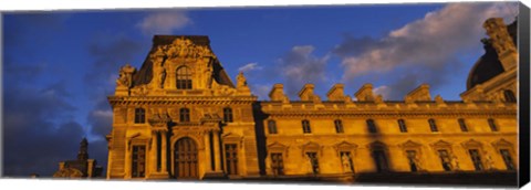 Framed Low angle view of a palace, Palais Du Louvre, Paris, France Print