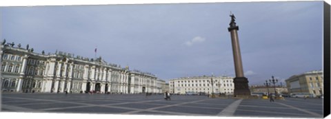 Framed Column in front of a museum, State Hermitage Museum, Winter Palace, Palace Square, St. Petersburg, Russia Print