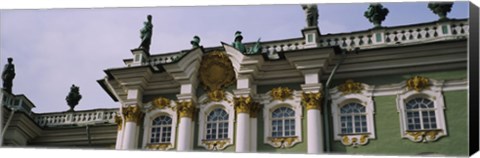 Framed Low angle view of a palace, Winter Palace, State Hermitage Museum, St. Petersburg, Russia Print