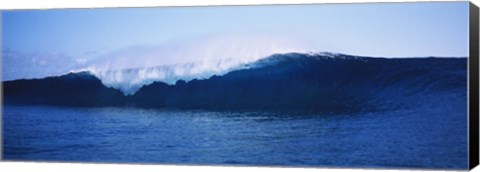 Framed Waves in the ocean, Tahiti, French Polynesia Print