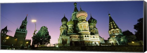 Framed Low angle view of a cathedral, St. Basil&#39;s Cathedral, Red Square, Moscow, Russia Print