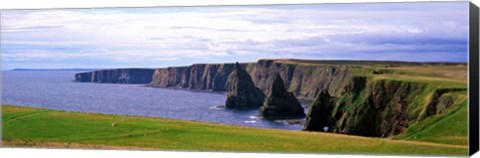 Framed Seascape with coastal cliffs, Ireland. Print