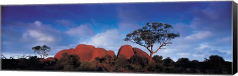 Framed Low angle view of a sandstone, Olgas, Uluru-Kata Tjuta National Park, Northern Territory, Australia Print