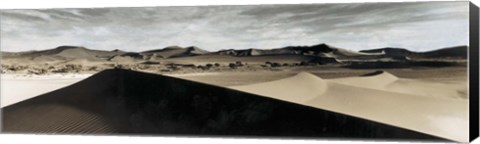 Framed Sand dunes in a desert, Namib Desert, Namibia Print