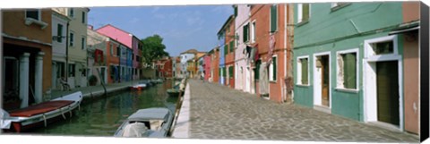 Framed Burano, Venice, Veneto, Italy Print