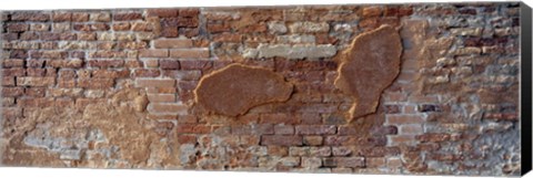 Framed Close-up of a brick wall, Venice, Veneto, Italy Print