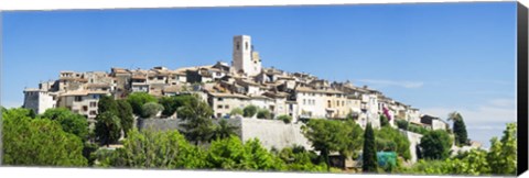 Framed Low angle view of a walled city, Saint Paul De Vence, Provence-Alpes-Cote d&#39;Azur, France Print