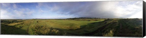 Framed Golf course on a landscape, Royal Troon Golf Club, Troon, South Ayrshire, Scotland Print