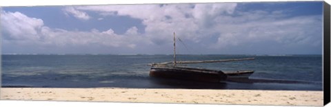 Framed Dhows in the ocean, Malindi, Coast Province, Kenya Print