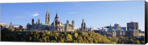 Framed Parliament Building, Parliament Hill, Ottawa, Canada Print