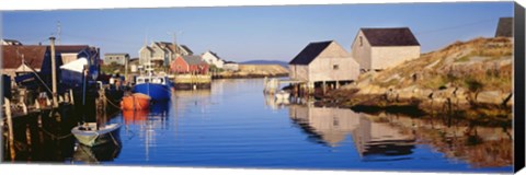 Framed Fishing village of Peggy&#39;s Cove, Nova Scotia, Canada Print