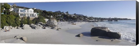 Framed Buildings at the waterfront, Clifton Beach, Cape Town, Western Cape Province, South Africa Print