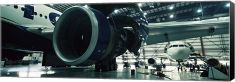 Framed Airplanes in a hangar, Mirabel Airport, Montreal, Quebec, Canada Print