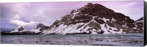 Framed Clouds over mountains, Banff, Alberta, Canada Print