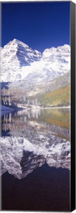 Framed Maroon Bells, Aspen, Pitkin County, Colorado Print