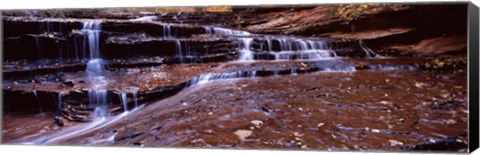 Framed Stream flowing through rocks, North Creek, Utah Print