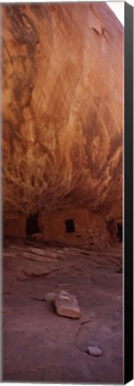 Framed Anasazi Ruins, Mule Canyon, Utah, USA Print