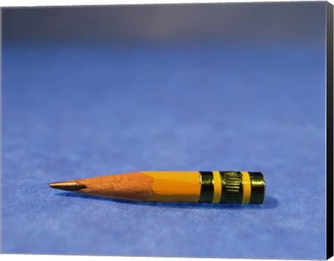 Framed Close-up of a pencil nub Print
