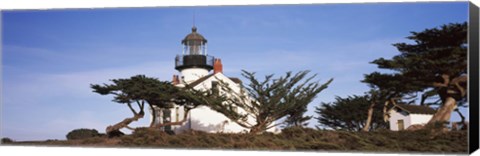 Framed Low angle view of a lighthouse, Point Pinos Lighthouse, Pacific Grove, California Print