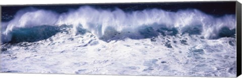 Framed Waves breaking in the sea, California, USA Print