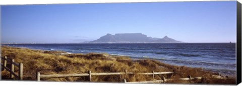 Framed Sea with Table Mountain in the background, Bloubergstrand, Cape Town, Western Cape Province, South Africa Print