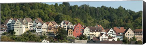 Framed Buildings in a city, Horb am Neckar, Northern Black Forest Region, Baden-Wurttemberg, Germany Print