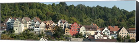 Framed Buildings in a city, Horb am Neckar, Northern Black Forest Region, Baden-Wurttemberg, Germany Print